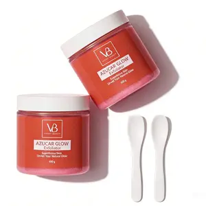 VB Vivant Beauty AZUCAR Glow Exfoliant & Brightening Sugar Scrub Hydrating Facial Cleanser for Smooth Skin Gentle Exfoliation
