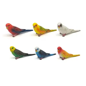 Tiger Parrot Model Statue, Small Parrot Decoration, Home Decor Creative Gift, Animal Ornament, Garden Decor, Office Placement, Desktop Display