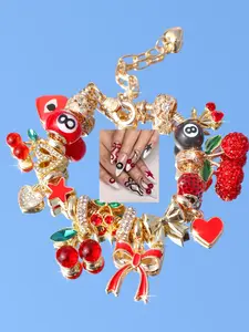 Cherry 8 Ball DIY Charm Bracelet, Star Girl Bracelet, Butterfly Heart Bracelet, Fashion Bracelet, DIY Bracelets