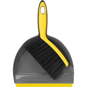 Dustpan and Broom Set Small – Mini Handheld Dustpan and Brush Combo for Home, Desktop, Sofa, Cat Litter, Car, Camping & Small Space Cleaning KeFanta