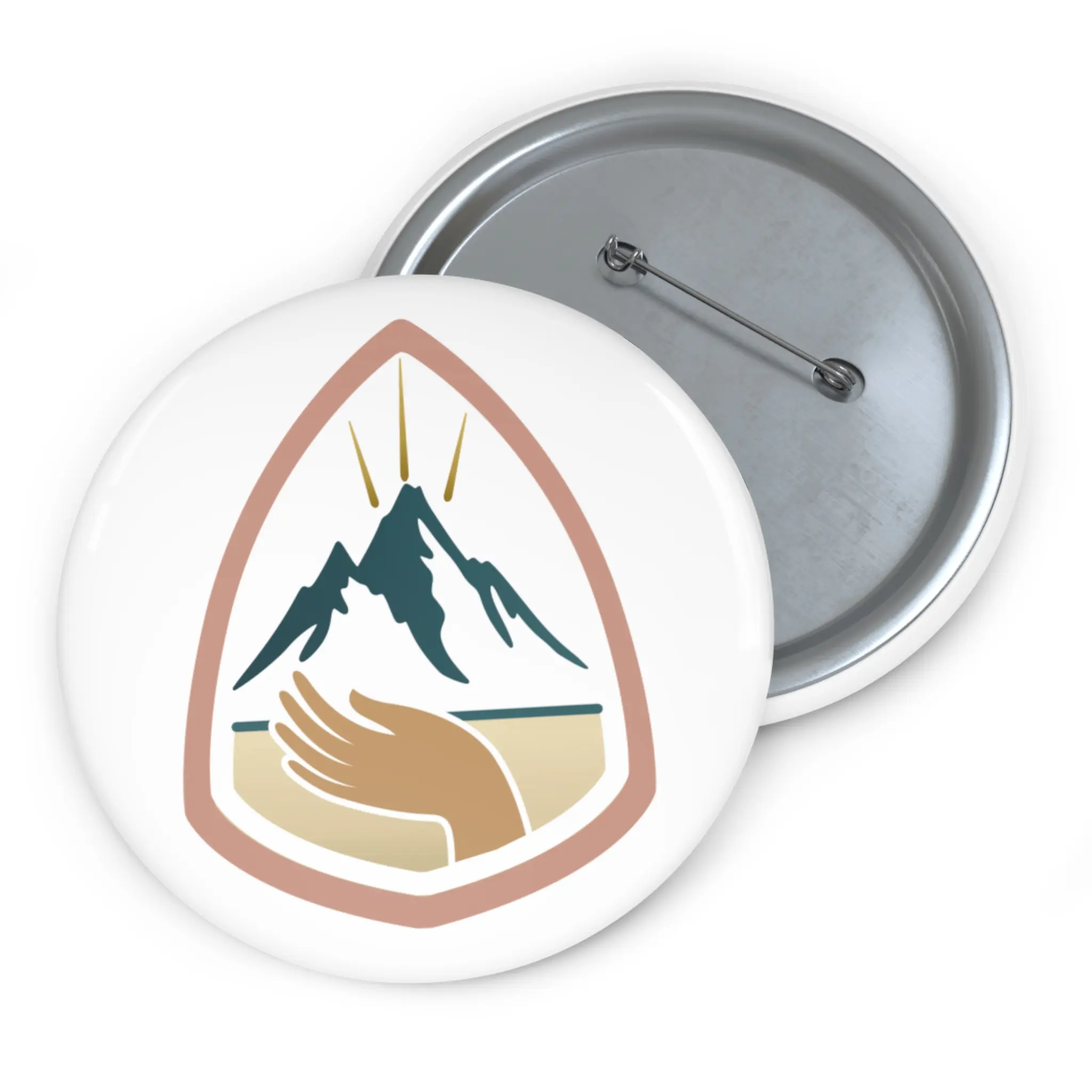 Round Mylar Face Nurse Pin Button - RN Badge Reclaim Pin, Cute Collar Clip Brooch Gift for Nurses