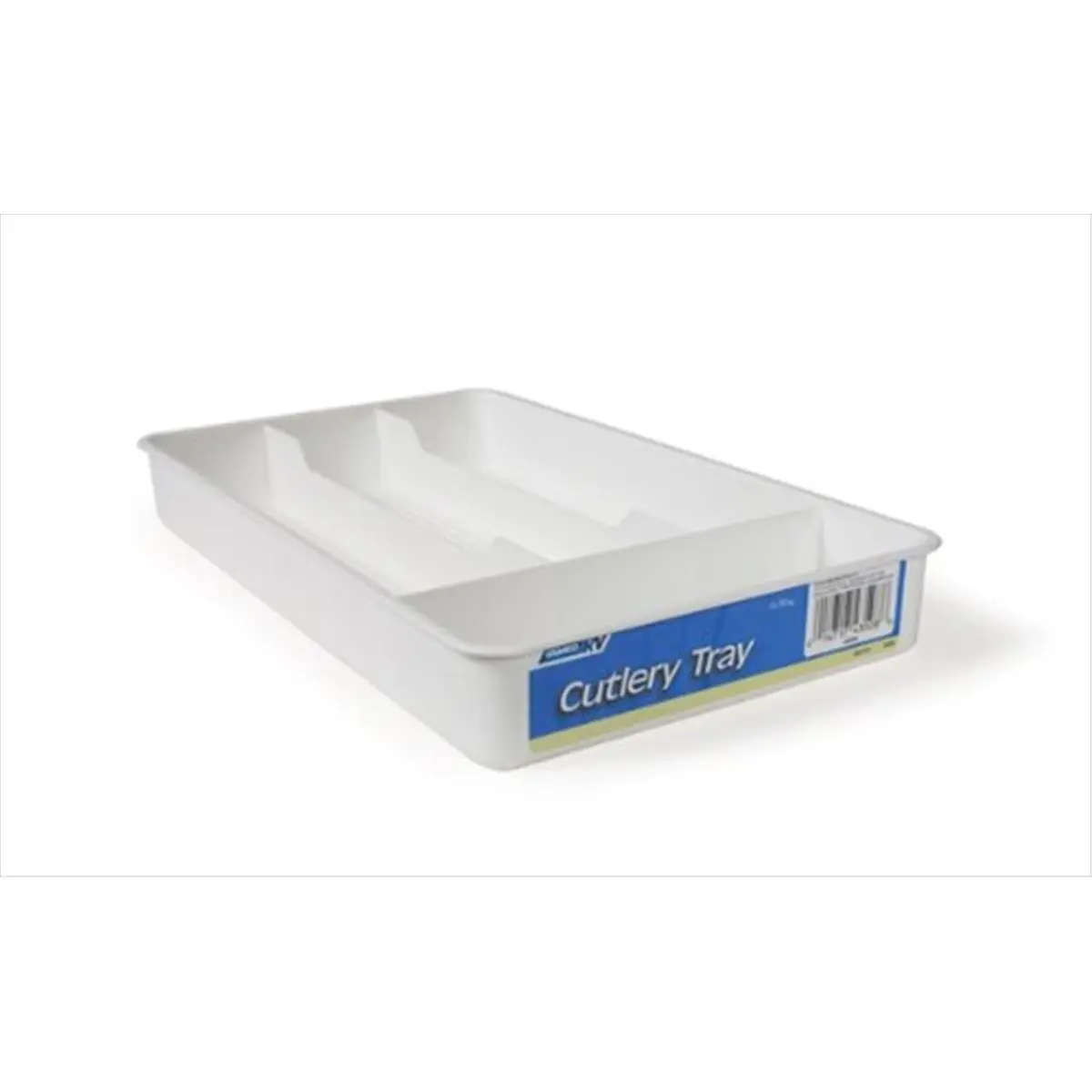 Camco 43508 Plastic Cutlery Tray, 7x11 in, Compact Fit, Flatware Hold, Organized White Kitchen Cutlery & Tableware Accessory