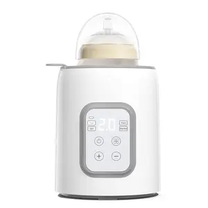 Bottle Warmer, 8-in-1 Fast Baby Bottle Warmer with Timer, Safe for Breastmilk Nutrients, Accurate Temperature Control, with Defrost, Sterili-zing, Keep Warm, Heats Baby Food & Bottles