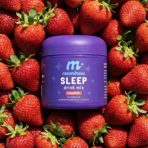 MoonBrew Sleepy Strawberry – Melatonin-Free Magnesium Sleep Drink – Sugar-Free
