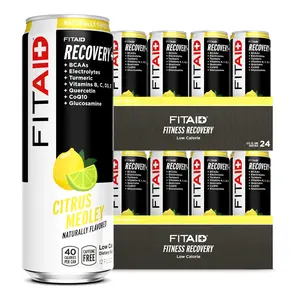 FITAID Clean Sport Recovery Drink, Citrus Medley, BCAAs, Glucosamine, Electrolytes, Omega-3s, Paleo, Vegan & Gluten-Free, No Sucralose