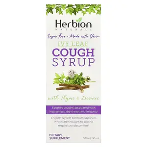 Herbion Naturals Naturals, Ivy Leaf Cough Syrup With Thyme & Licorice, Sugar Free, 5 fl oz (150 ml)