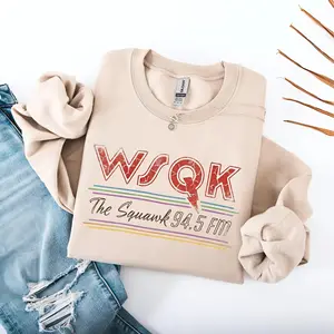 Vintage WSQK Sweatshirt, Wsqk The Squawk 94.5 Fm Radio Sweatshirt, Wsqk Merch, Retro Radio Gift Sweatshirt