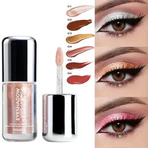 Barvena Single Stick Glitter Pearl Liquid Eyeshadow, Integrated Makeup, High-Gloss Diamond Sparkle, Waterproof Long-Lasting, Multi-Use Beauty Cosmetic