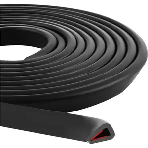 9.84Ft U Channel Car Rubber Edge Trim,Flexible Self Adhesive Car Door Edge Guards for Doors Trim All Around Protection,Universal Door Guards for Cars (1/8" x 9.84'L)