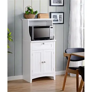 212 MAIN American Classics Kitchen Utility Cabinet - Kitchen Appliances Cabinet, Space Saver with Hidden Storage, Raised Panel, Spacious Drawer for Microwave & Coffee Maker (Indoor Use)