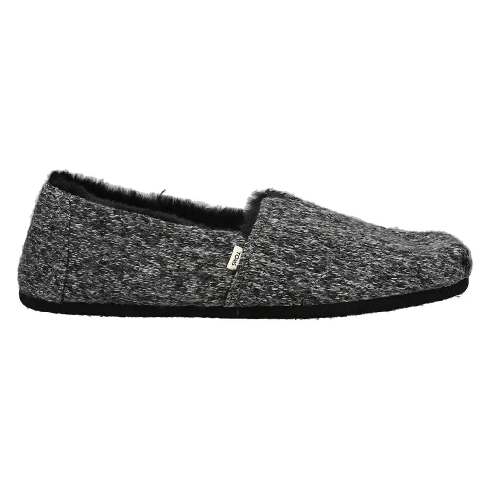 TOMS Womens Alpargata Slip On Flats Casual - Black