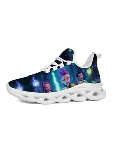 Anime Style Casual Sneakers, Vibrant Print Design, Laces, Unique Sole, Perfect for Anime Parties, Youthful Fashion Shoes