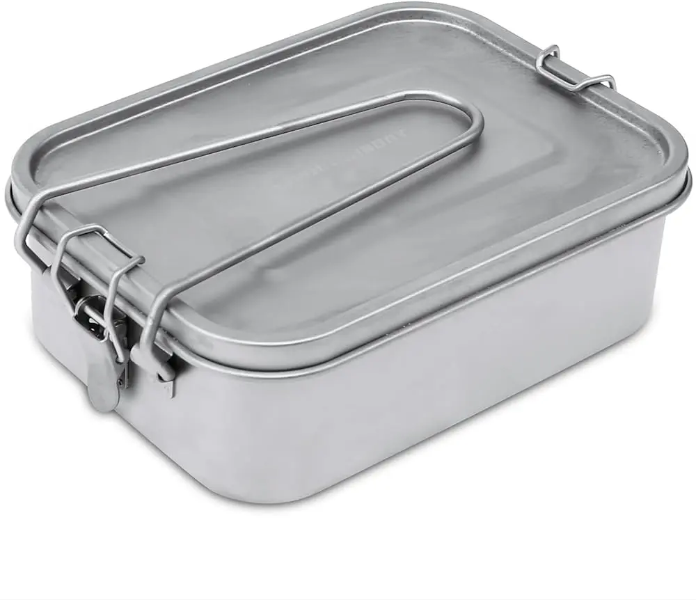 Whitsunday TiB-S Titanium Cookware Kit with Folding Handle for Lunch Outdoor Camping Hiking - Small