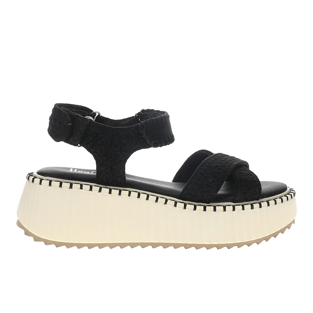 Corkys Womens Total Catch Platform Casual Sandals Casual High Heel 3" & Up - Black