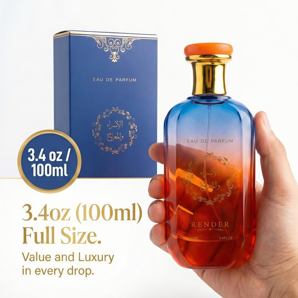 Long Lasting Oriental Scent for Men - 3.4oz Amber Woody Perfume, Arabic Inspired Cologne with Musk & Sandalwood, Birthday Gift for Him, Romantic Date Night Fragrance, Strong Attraction Pheromones