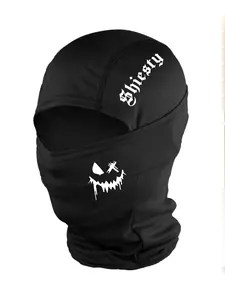 3pcs/2pcs/1pc Unisex Smiling Face and Letter Full Balaclava Mask Neck Gaiter Headwear Breathable Mask for Men Women Outdoor Sports Hiking Fishing Commuting Suitable for Daily Wear
