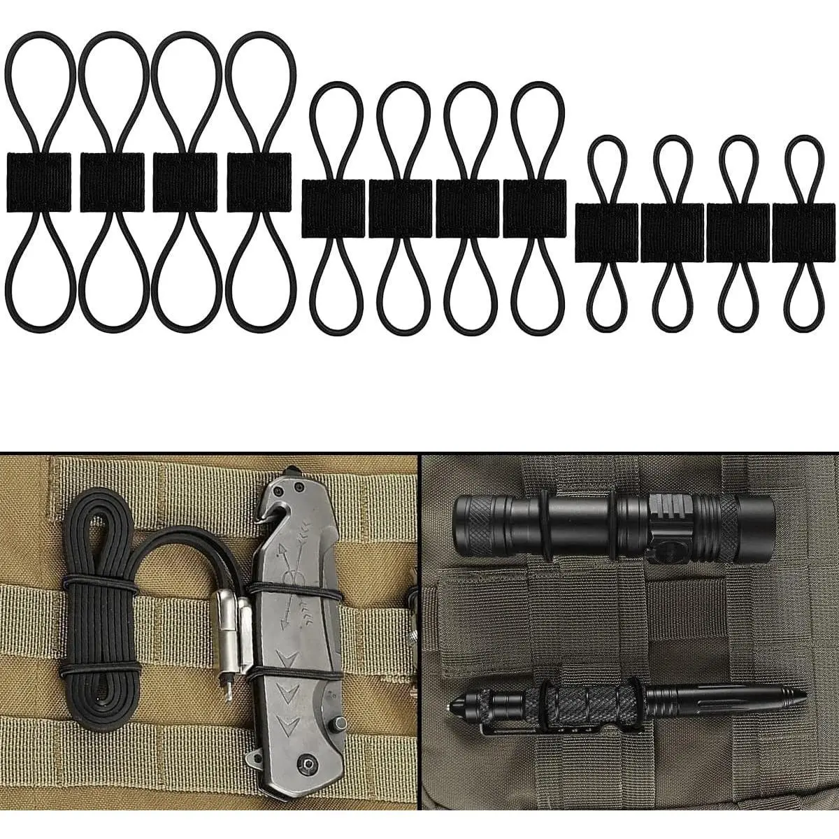 Molle Attachments, Tactical Backpack Accessories, Molle Webbing Binding Ribbon Multipurpose Tactical Bag Molle Accessories