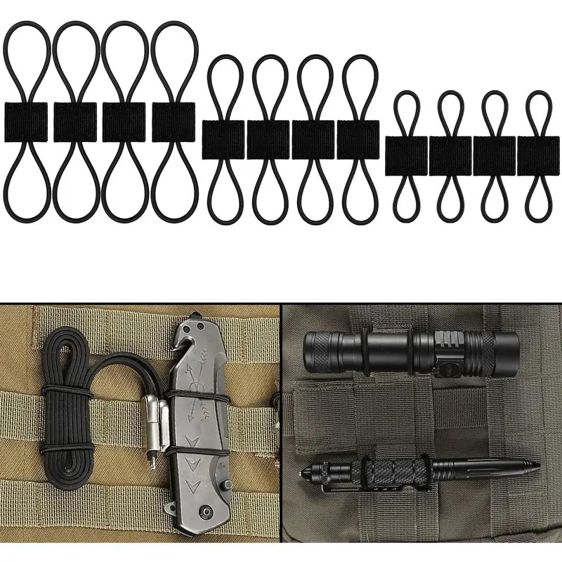 LUCIERNAGA Functional Tactical Molle Webbing Binding Ribbons - Multipurpose Fabric Backpack Accessory, Molle Bag Strap Attachments for Outdoor Hunting, Hunt Gear, Deer Hunters, Hunt Gear Accessories