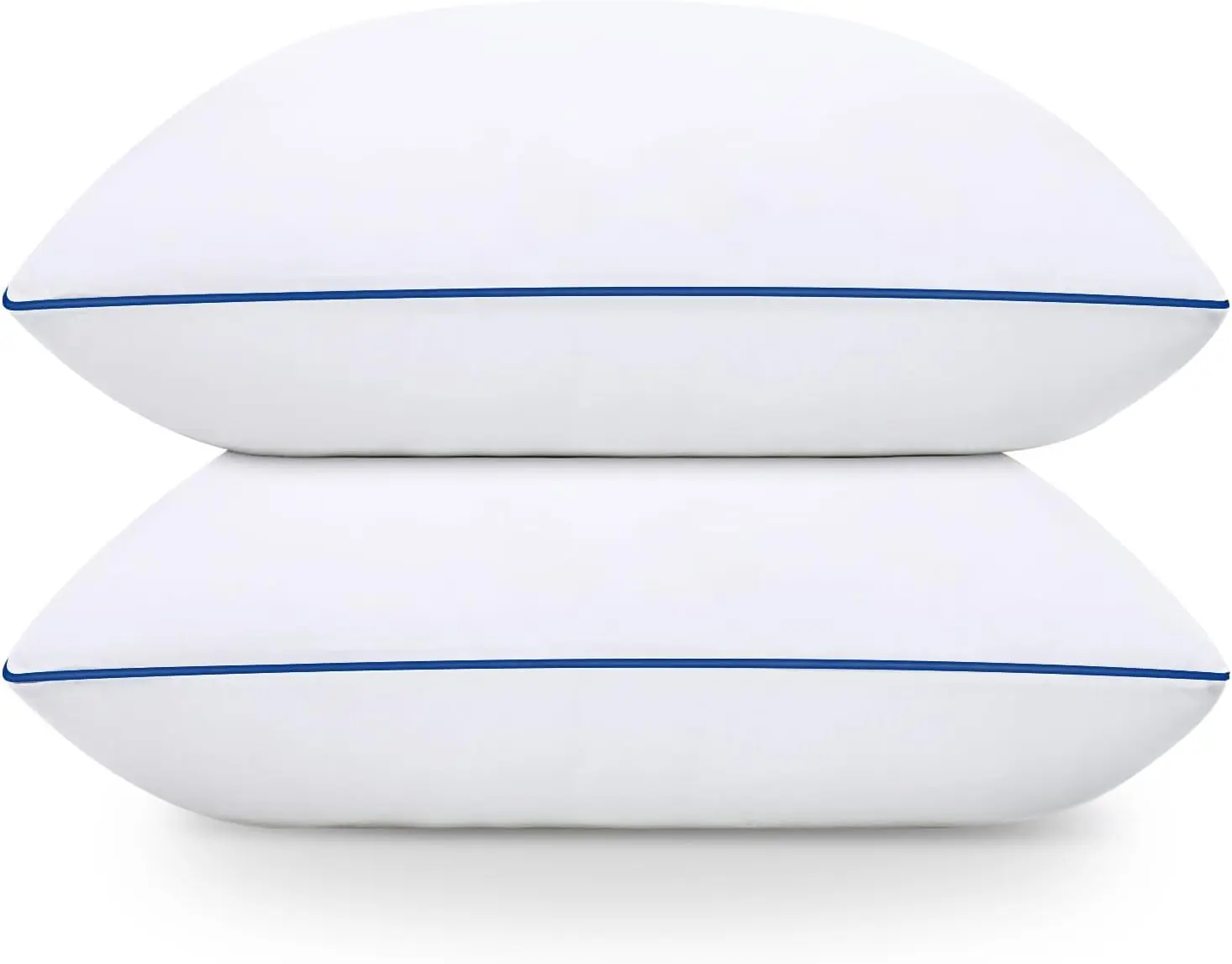Hotel Collection Bed Pillows for Sleeping 2 Pack Standard Size Cooling Pillows Set of 2 for Back, Stomach or Side Sleepers, Super Soft Down Alternative Microfiber Filled Pillows