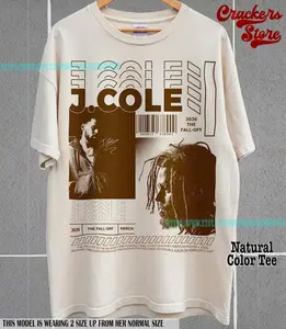 J Cole The Fall Off Tour Shirt, Vintage 90s Rap Tee