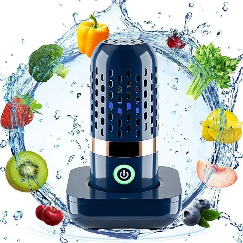 Electric Wireless Vegetable Cleaner, Small Kitchen Gadgets, Kitchen Appliances for New Home, Rechargeable Automatic Vegetable Fruit Cleaning Machine,