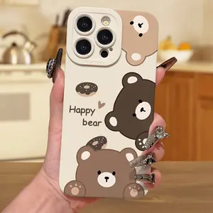 Bear Eye Design Anti-Drop Phone Case, Phone Cover for iPhone Series, Perfect Gift for Birthdays & Special Occasions, Fits Multiple Models Including Se
