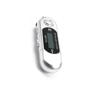 Mini MP3 Player USB 2.0 Small Flash Drive Lossless Sound Multilanguage LCD Music Player with 3.5mm Audio Jack Automatic Shutdown