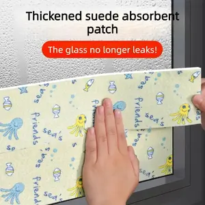 Extra-wide thickened window sill absorbent pad, perfect for preventing condensation and water runoff in winter. Extra-thick absorbent window sill pad.