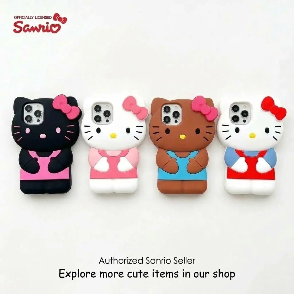 Sanrio Hello Kitty Silicone Smartphone Case - Secure, Flexible Protective Cover with Flexibility and Protection, Cute Phone Accessory for Device Style and Safekeeping