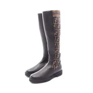 Pre-owned FENDI Other Small Leather Goods Zucca Long Boots