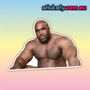 Big Barry Naked - Vinyl Sticker | Aussie Funny Meme Bogan Australia Boat Car Window Bumper Decal
