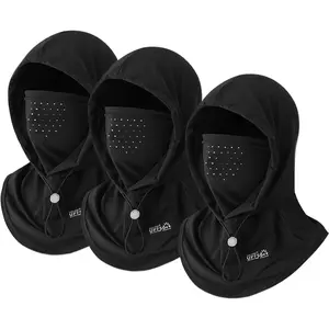 Upgraded Breathable Balaclava Ice Silk Cooling UV Protection Adjustable Drawstring Fog-Free Sweat Absorbent Soft Lightweight Unisex Full Face
