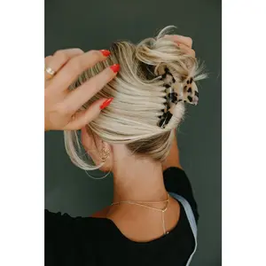 Skinny Tan Tortoise Claw Clip