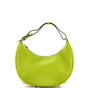 Pre-owned FENDI Leather Shoulder Bags Fendigraphy Bag Small by Rebag