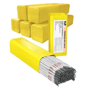E6010 5/32in Premium Arc Stick Electrodes 14in Welding Rod 10-Pound Box, 6PK