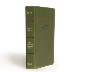 NASB Large Print Personal Size Reference Bible, Olive LeatherTouch, Red Letter, Presentation Page, Cross-References, Full-Color Maps, Easy-to-Read Bible Karmina Type Imitation Leather – Large Print, May 15, 2022