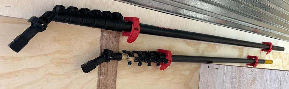 Quick Release Rubber Clamp Mount Kit 1-1/5"~1-1/2" in Diameter, RV Van Trucks UTV Car Accessories Tool Organizer Parts, 2 Pcs