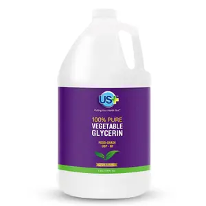 US+ 100% Pure Vegetable Glycerin - Pharmaceutical & Food Grade (USP) - Premium Quality All-Natural Moisturizer & Cleanser - For skin, hair, soaps & more (1 Gallon)