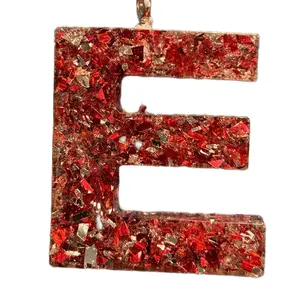 Durable Resin Letter Keychain - E for Personalized Accessories