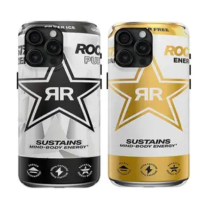Fuel Your Style! Rockstar Energy Drink-Inspired, Silver Ice, Sugar Free Tough Phone Case For iPhone 16, 15, 14, 13, 12, 11, X, Gift For Boyfriend, Gift For Her, Gift Ideas
