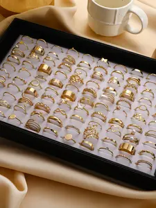 Women's Vintage Fashion Rings Set, Stackable Rings, Elegant Leaf Heart Snake Butterfly Square Rings, Casual Party Wedding Jewelry Gift, Stacking Ring Set