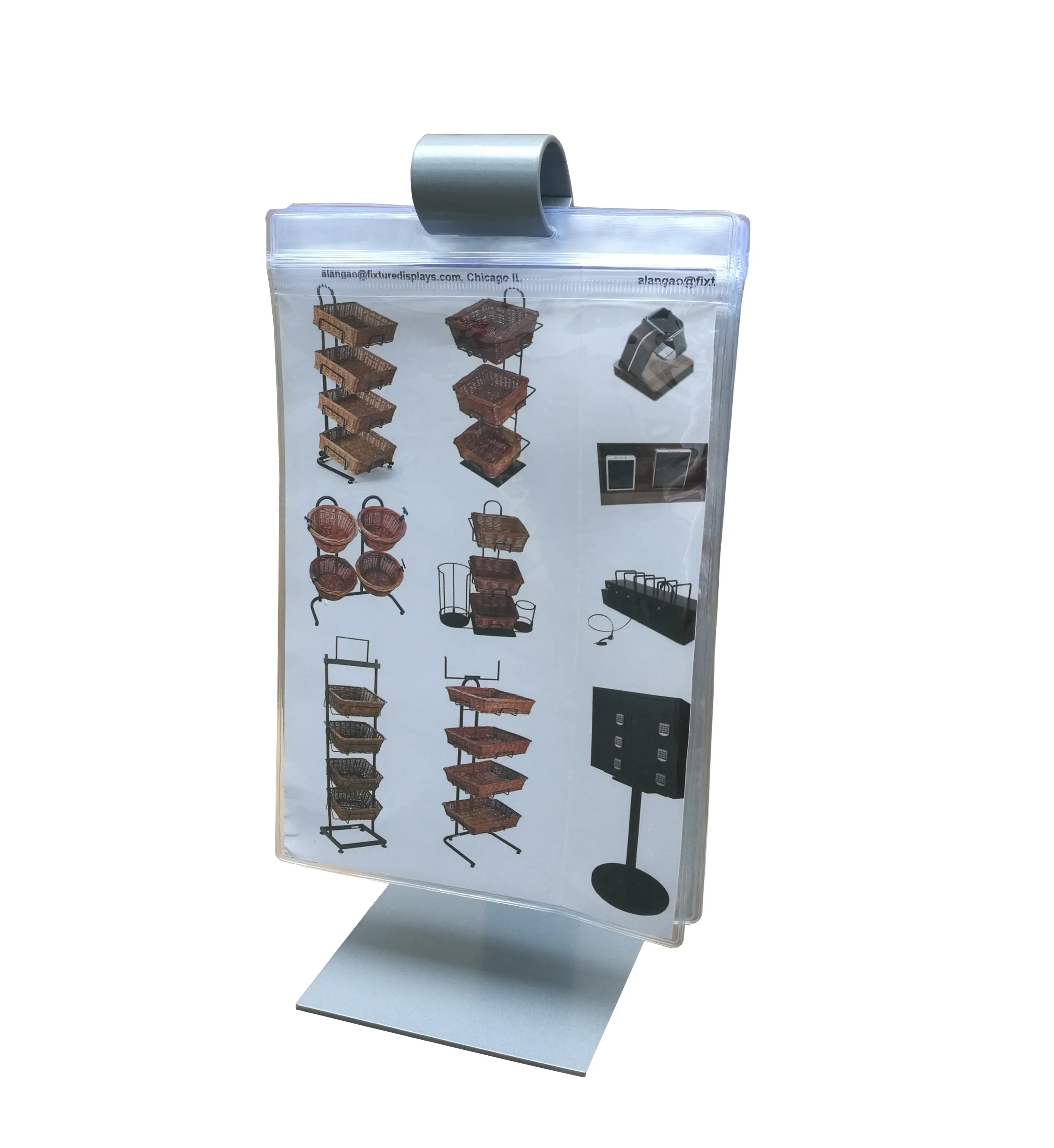FixtureDisplays® 5x7” Flip Menu Holder Tabletop Bar Display Restaurante Menu Stand Special Ad 18488-NF