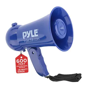 Portable Megaphone 600ft Range ABS Navy Blue Portable Megaphone 600ft Range ABS Navy Blue