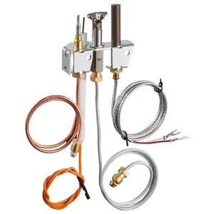 fathersdaygift  VEVOR Gas Pilot Assembly, OE 4021-732, 25660 Fireplace Gas Pilot Assembly, Natural Gas Ignition Replacement with Pilot Tube, Thermocouple, Thermopile, Wires, Compatible with Heatilator Models