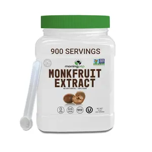 Morning Pep 100% Pure Monk Fruit extract sweetener, No Erythritol, Monkfruit Extract Powder, NON-GMO, Keto, kosher Zero Calories Sugar Natural