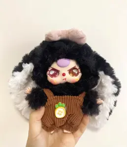 QIQI-BABY THREE-Rabbit macaron v2 Cute Bunny plush Blind Box,Mystery Boxes Bag Pendant Bunny Plush Dolls Soft Collectibles