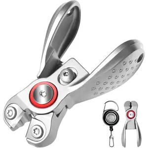 Portable Fishing Line  Mini Stainless Steel Braid Line Remover  Clipper Nippers Quick Fly Fishing Knot Tying Tool Accessories with Retractors Small Mono and Fluoro Lines Cutters