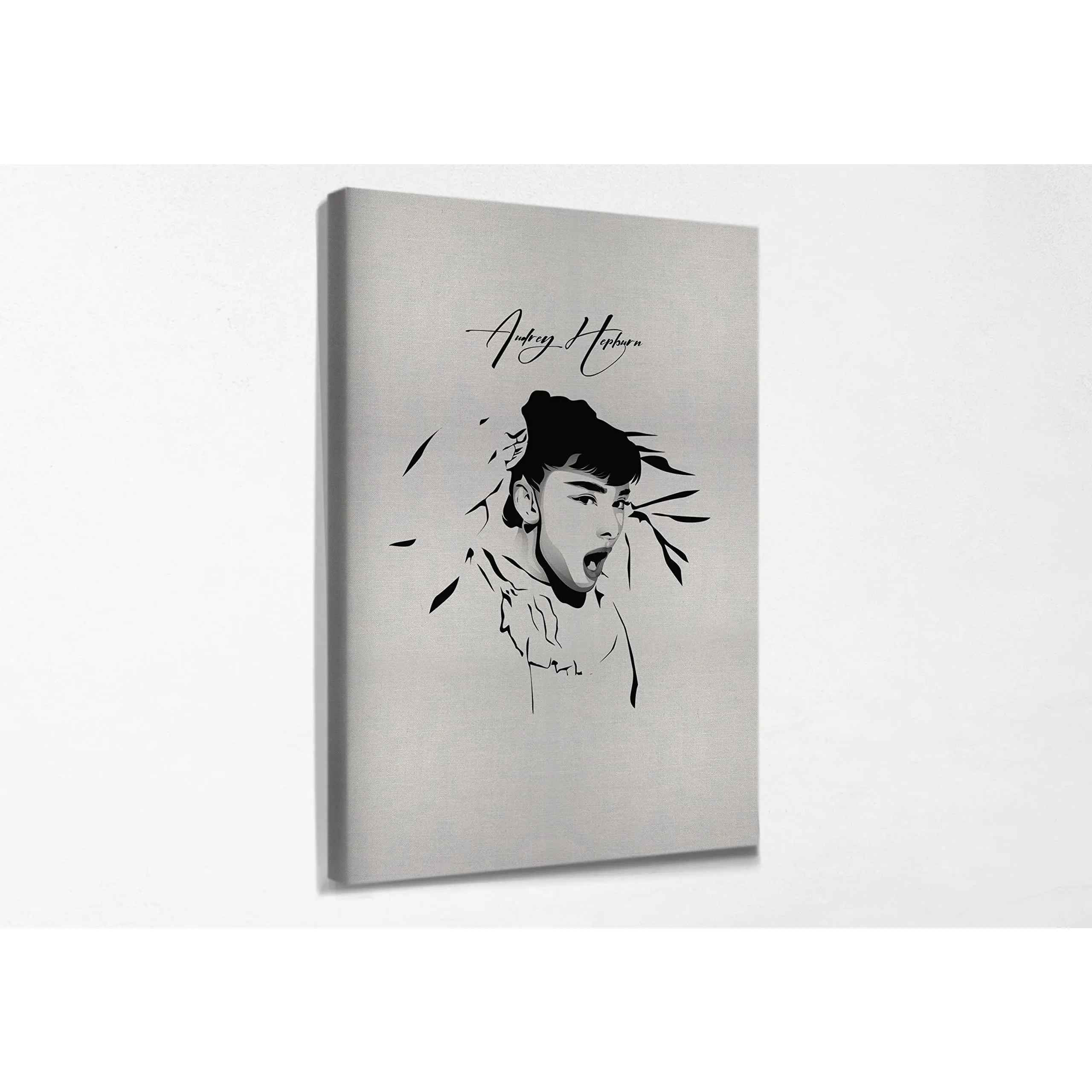 Audrey Hepburn Art Canvas Home Decoration -MADE TO ORDER- Ready To Hang