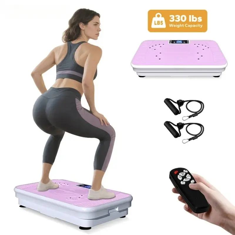 Vibration Plate  Compact Home Wellness Machine for Full Body Workout Lymphatic Drainage Suitable for apartments.