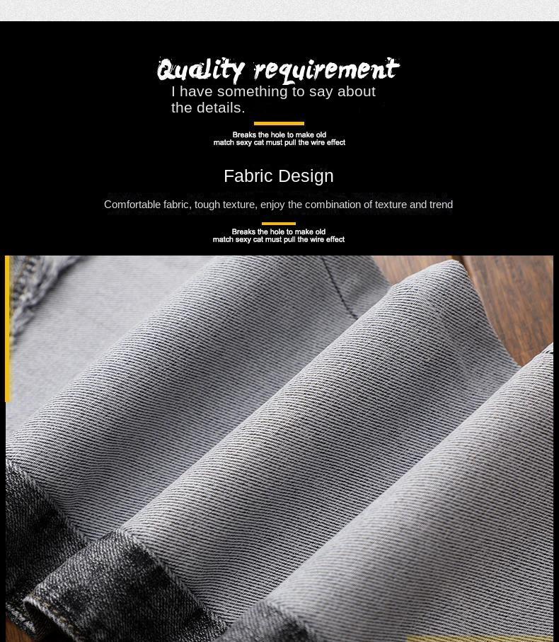 spring autumn cargos Men's clothing straight new Cargo slim casual original designer cowboy work Splice jeans pants Trousers Menswear